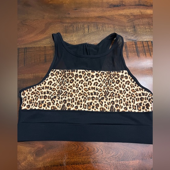 ZYIA Active All-Star Sports Bra – Leopard Mesh | Size XL - Picture 1 of 2